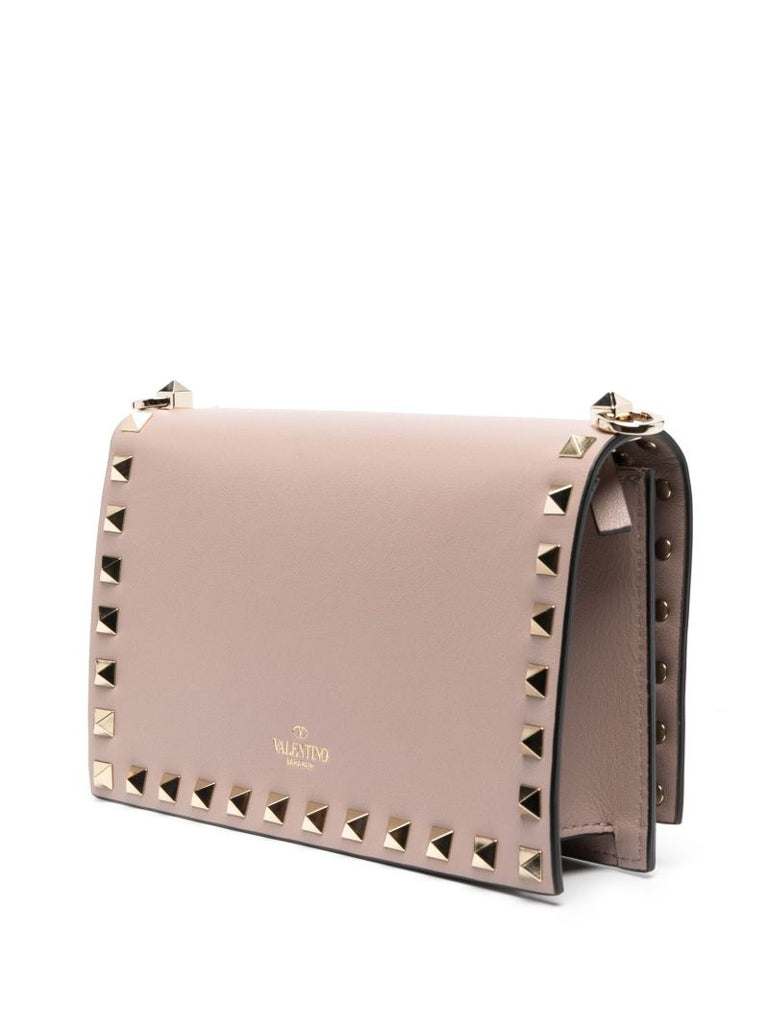 Pink Rockstud Chain Wallet