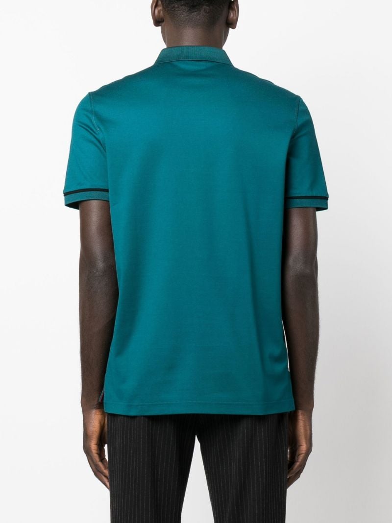 Green  Gancini Cotton Polo Shirt