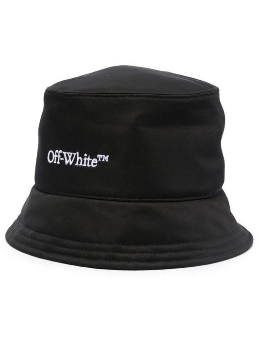 Black Bookish Embroidered Bucket Hat