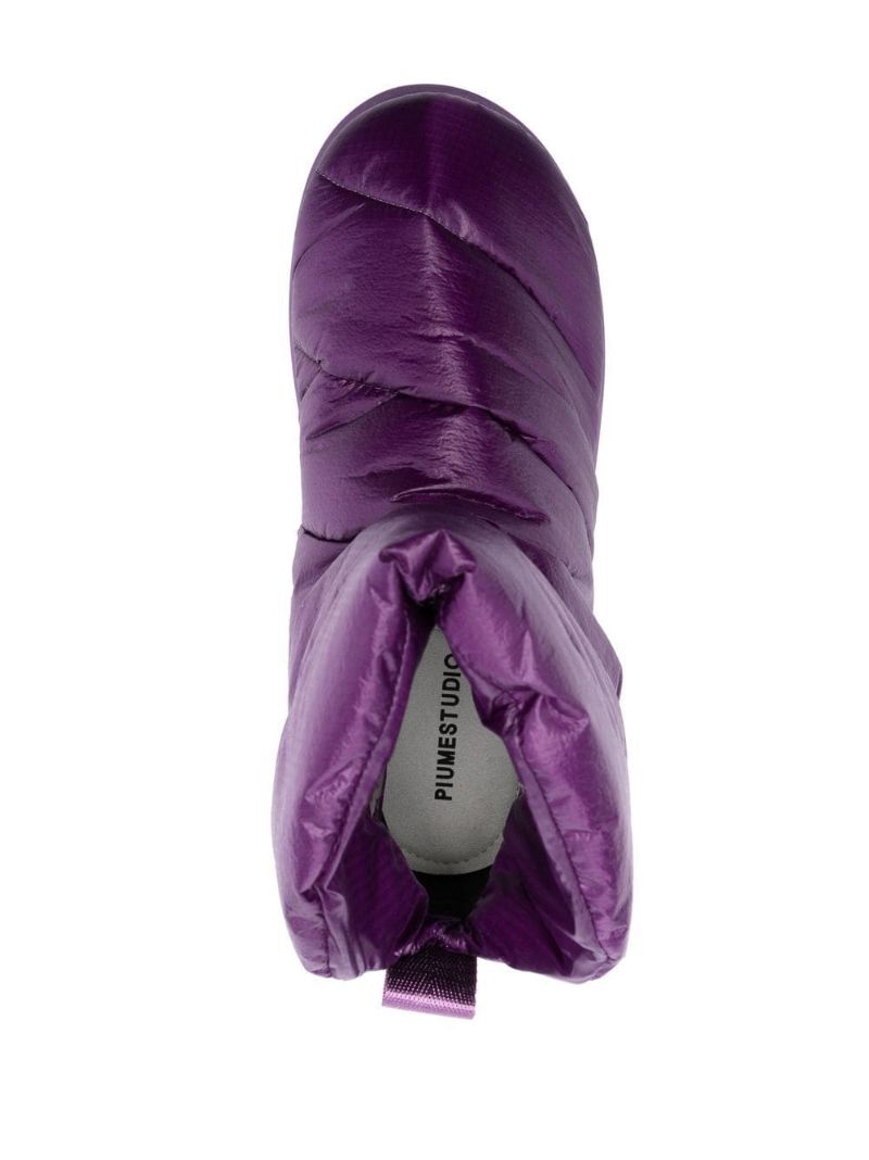 Purple Luna Padded Ankle Boots
