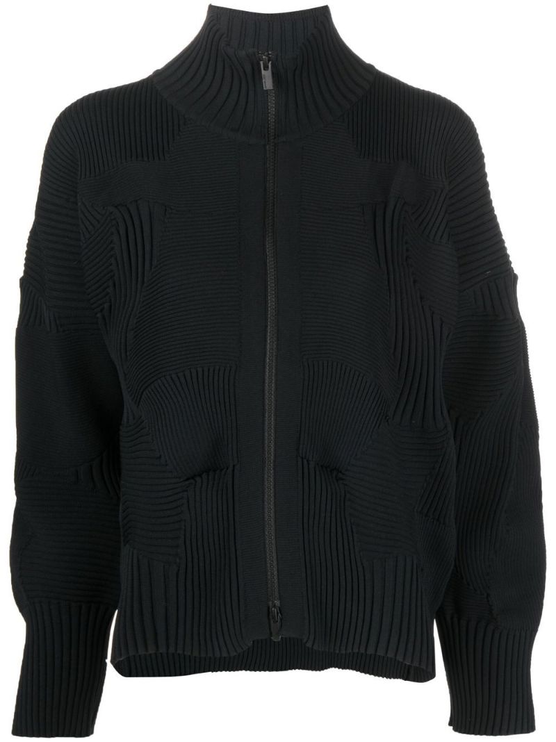 Black Kone Kone Ribbed Cardigan