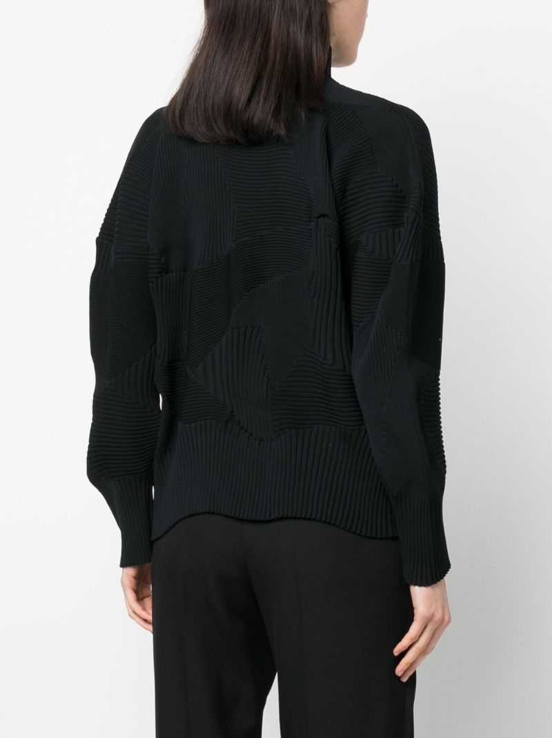 Black Kone Kone Ribbed Cardigan