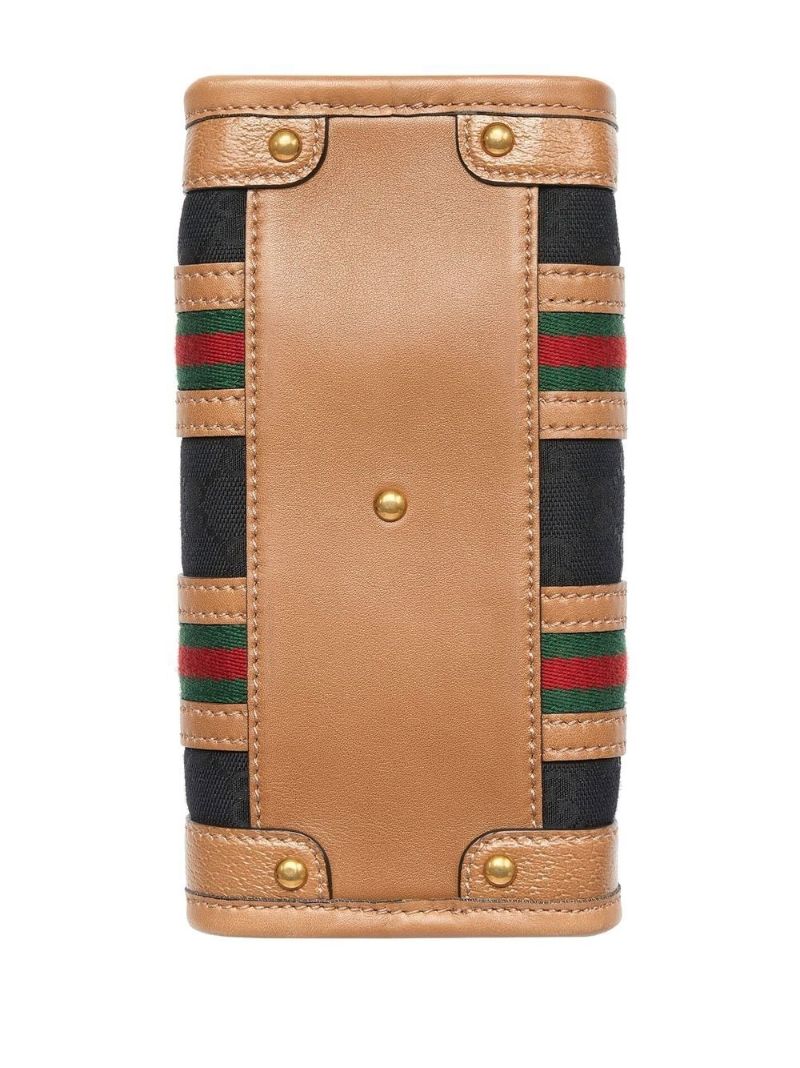 Black Mini Canvas Top Handle Bag
