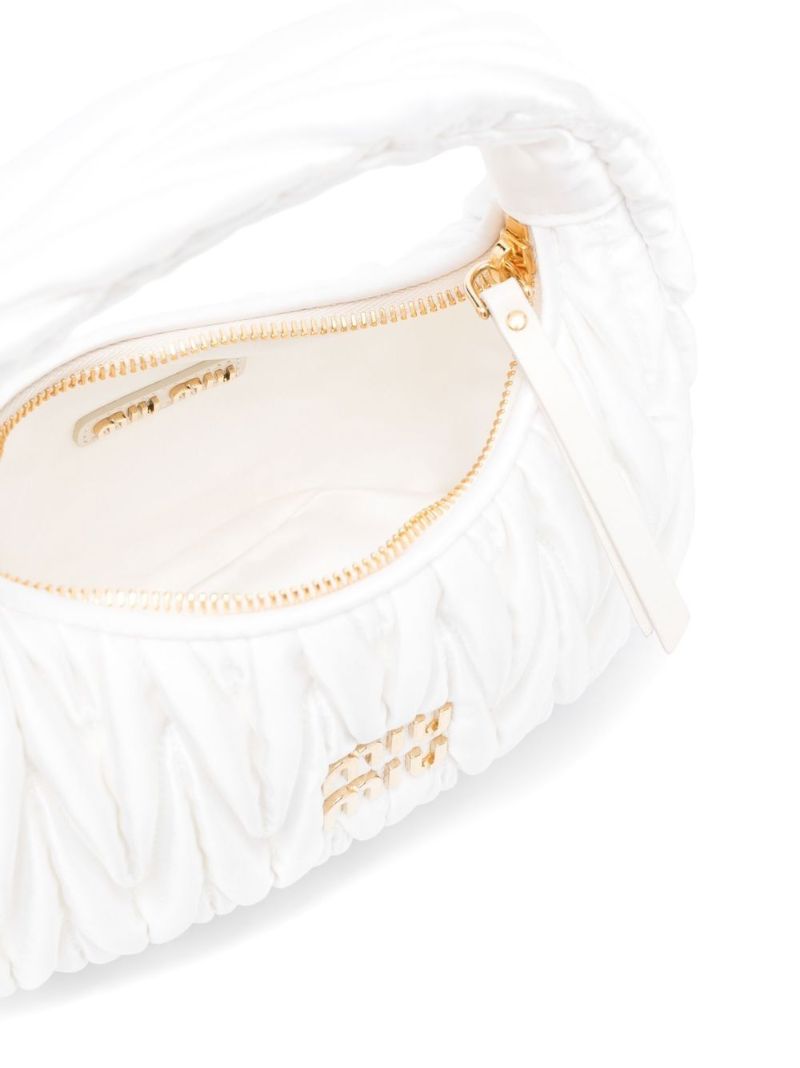 White Wander MatelassÃ_x0083_Â© Mini Bag