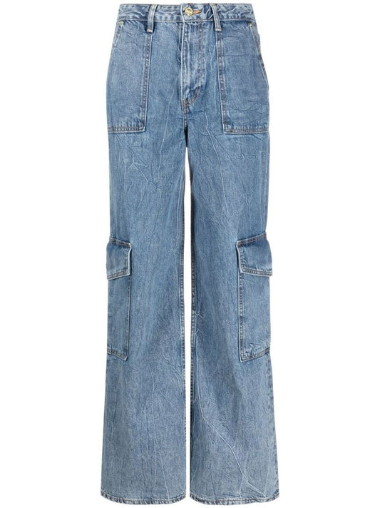 Blue Angi Wide-leg Jeans