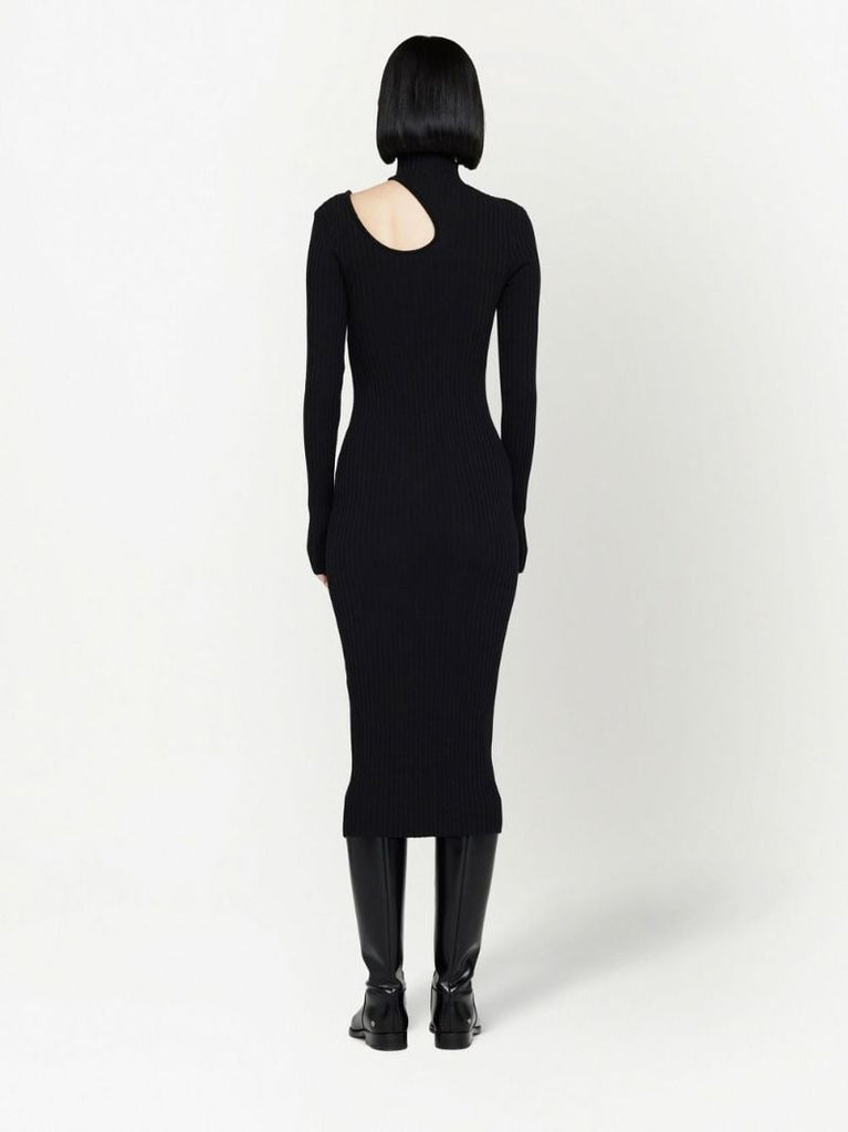 Black Victoria Cut-out Detailed Dress
