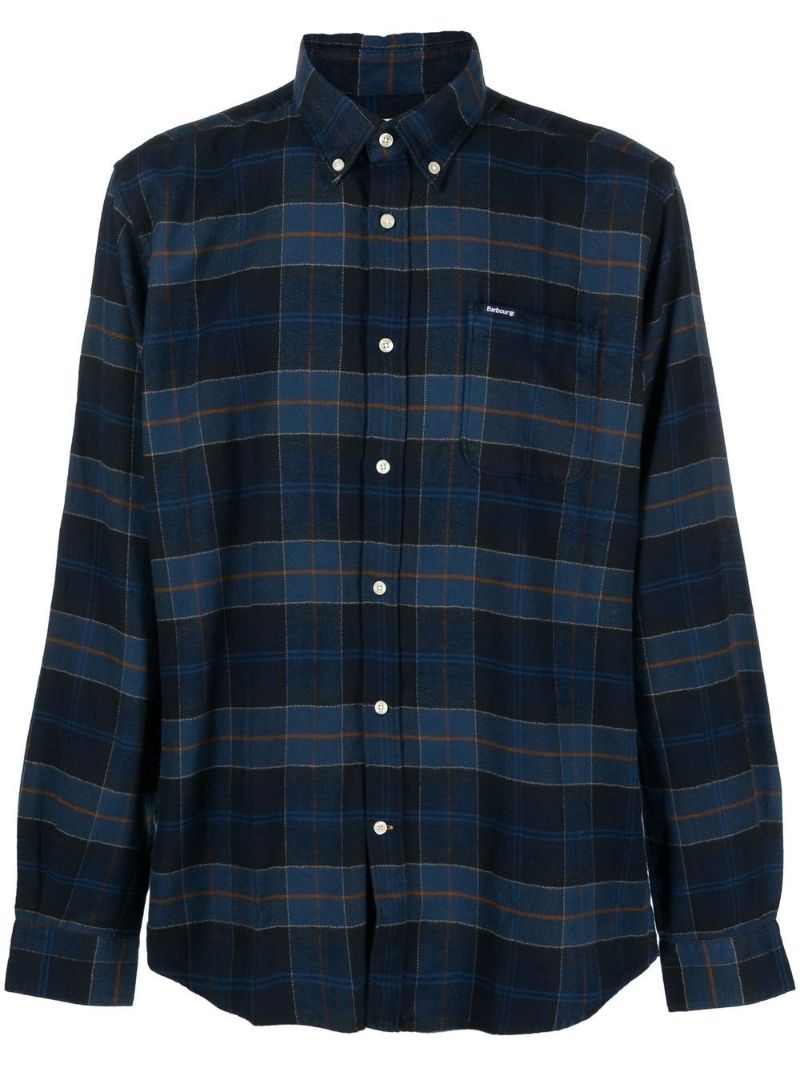 Blue Tartan Cotton Shirt