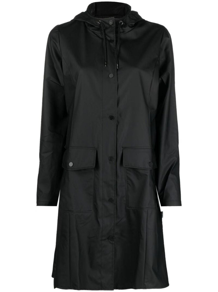 Black Curve Mid-length Jacket