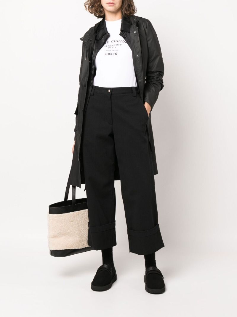 Black Curve Mid-length Jacket