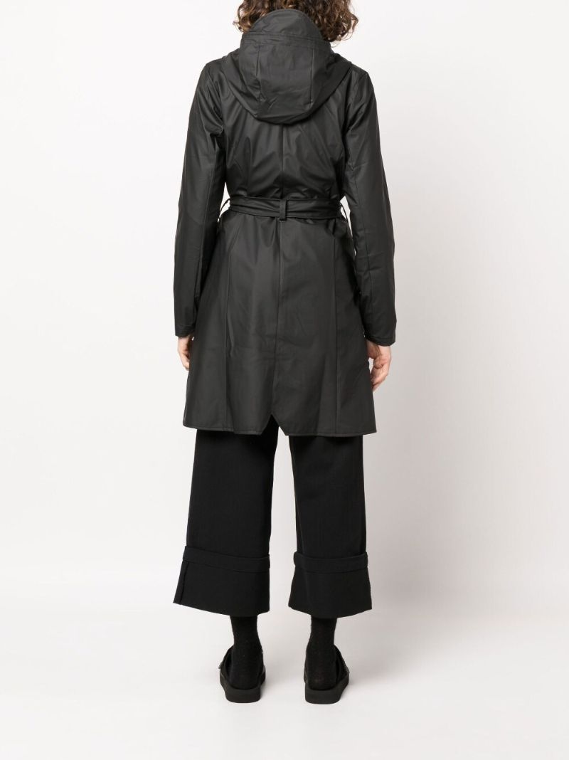Black Curve Mid-length Jacket
