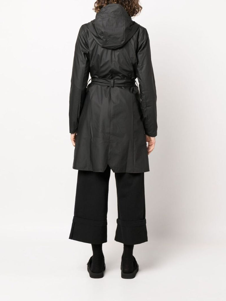 Black Curve Mid-length Jacket
