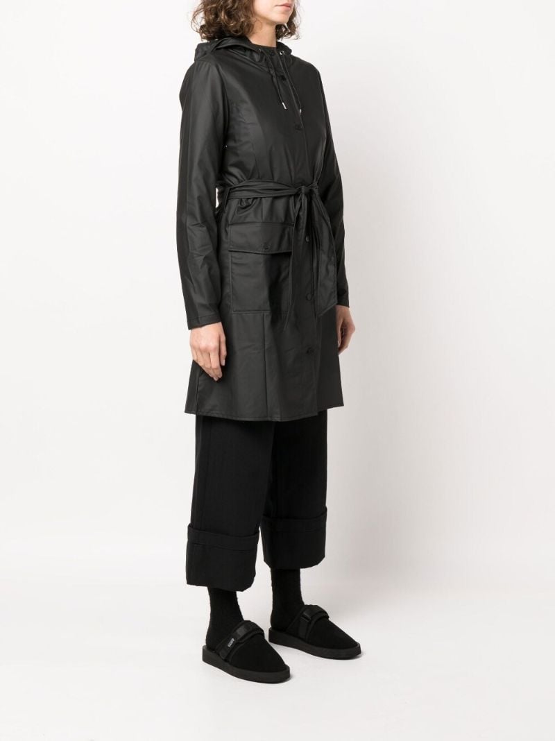 Black Curve Mid-length Jacket
