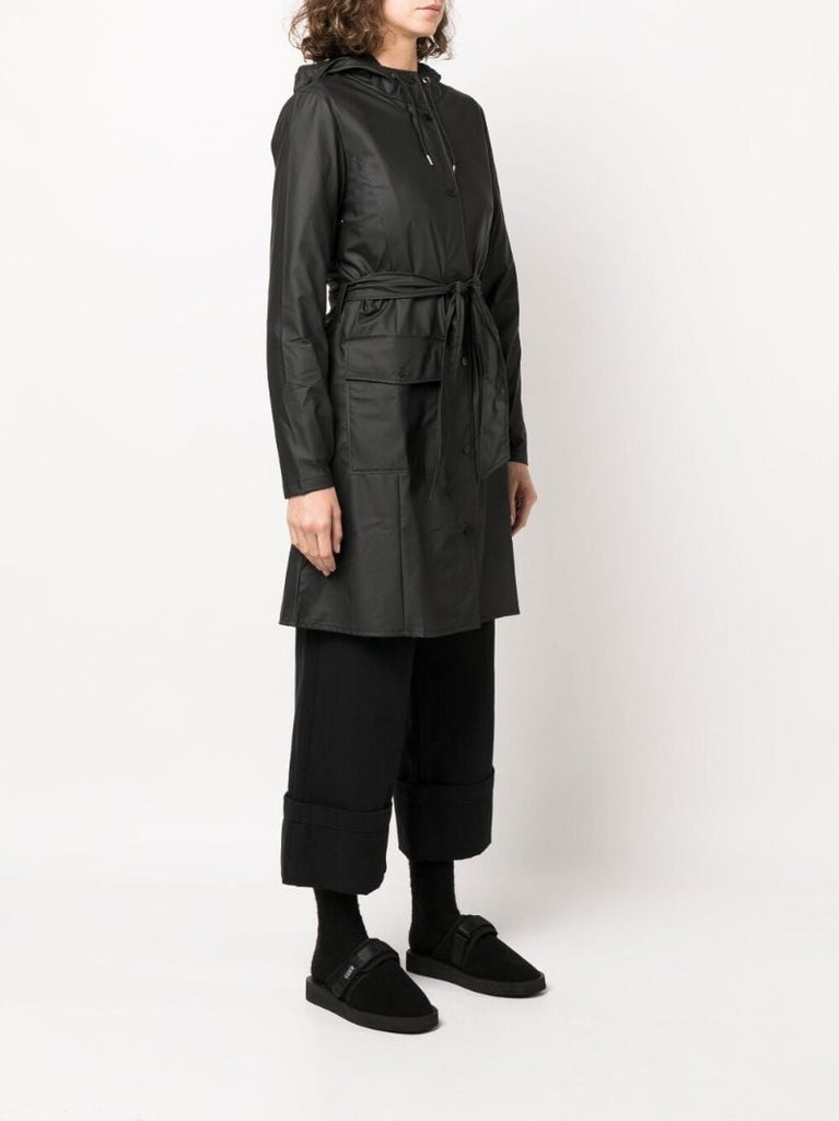 Black Curve Mid-length Jacket