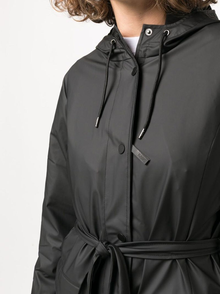 Black Curve Mid-length Jacket