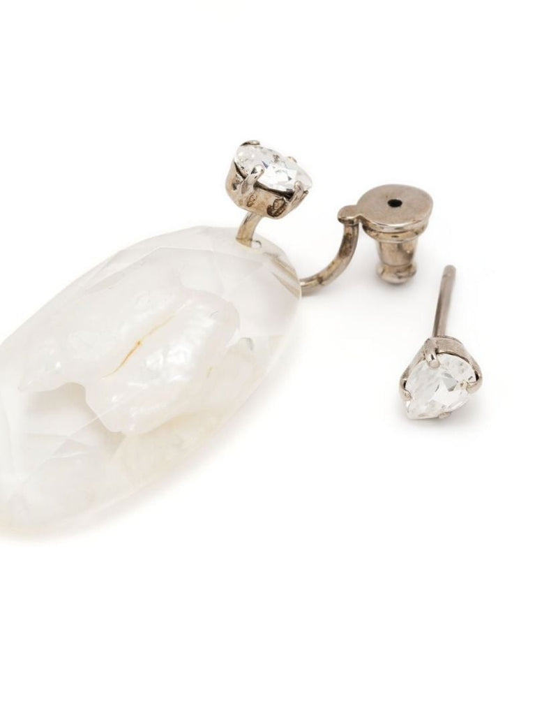 Silver-tone Pearl Drop Earrings