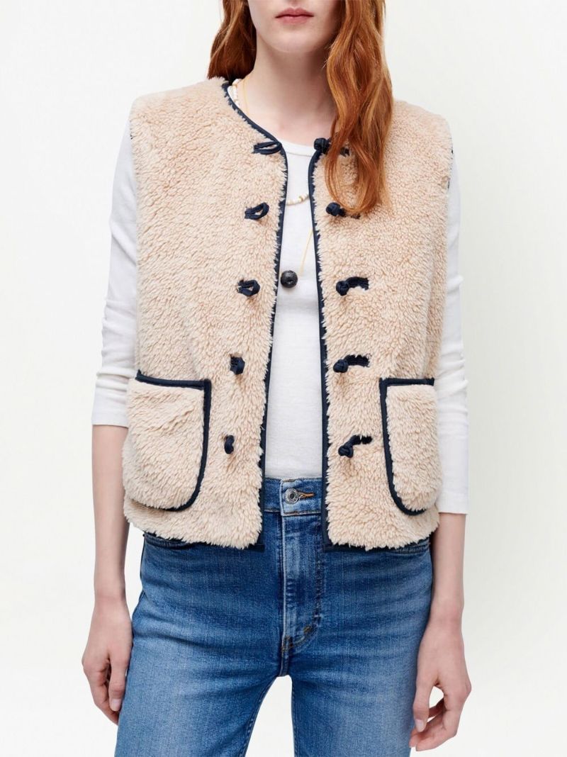 Neutral Knot Front Sherpa Vest