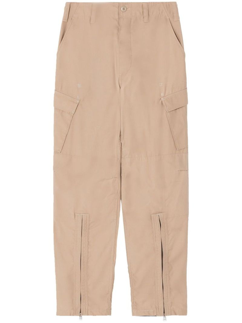Neutral Upcycled Cargo Trousers