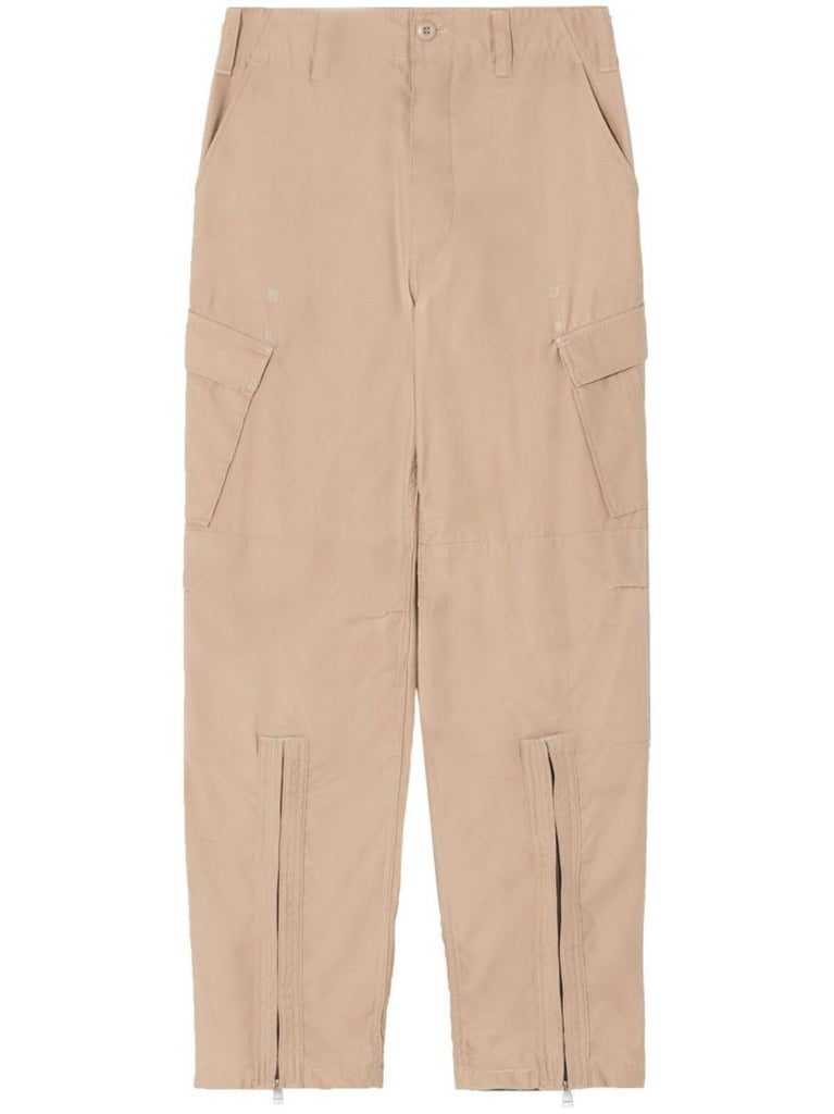 Neutral Upcycled Cargo Trousers