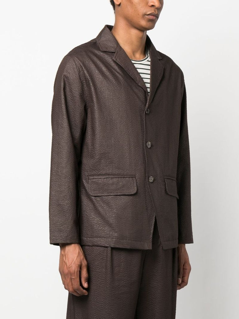 Brown Hewitt Seersucker Blazer