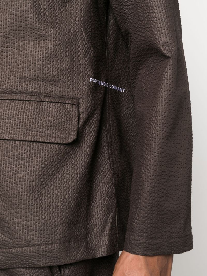 Brown Hewitt Seersucker Blazer