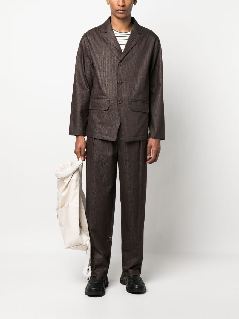 Brown Hewitt Seersucker Blazer