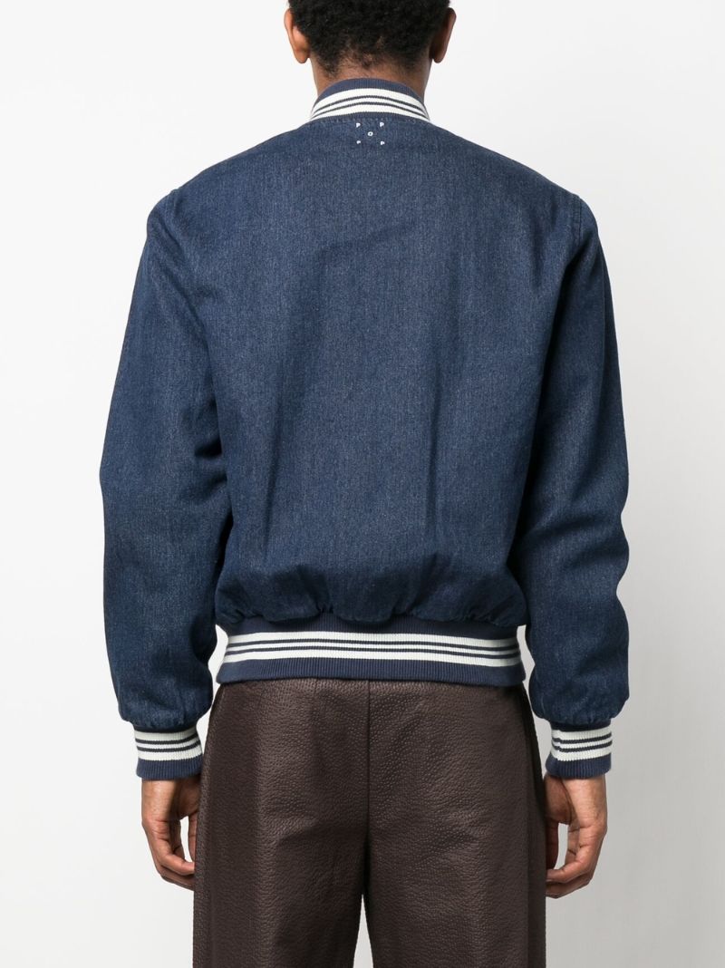 Blue Varsity Denim Jacket