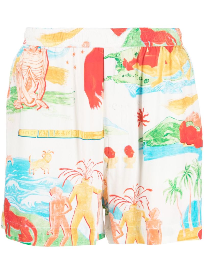Multicolour Far Away Places Shorts