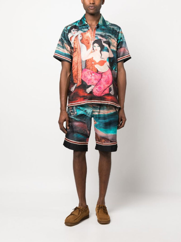 Multicolour Dua Wanita Shirt