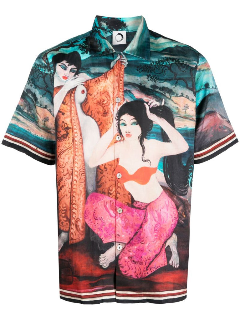 Multicolour Dua Wanita Shirt