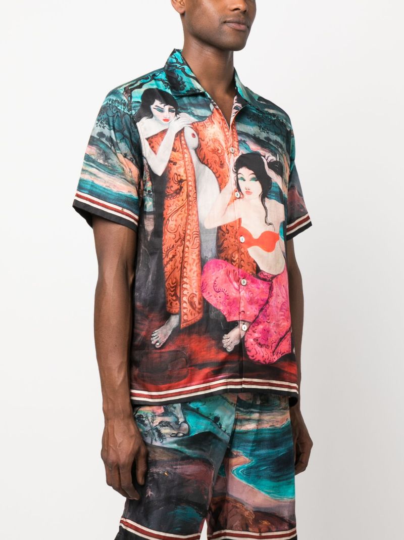 Multicolour Dua Wanita Shirt