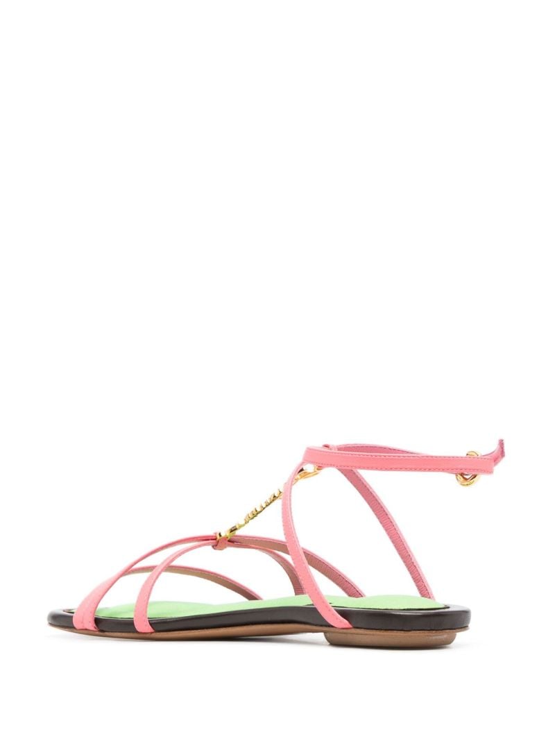 Pink Les Sandales Pralu Gladiator Sandals
