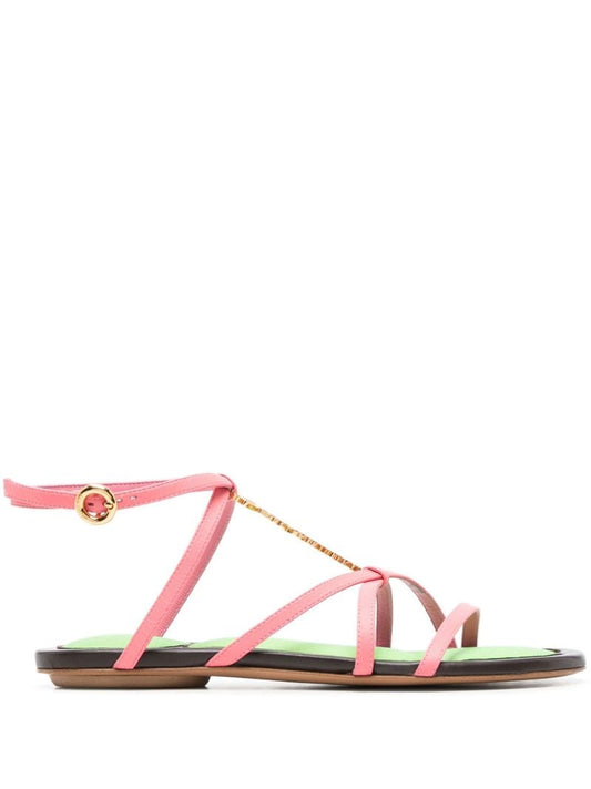 Pink Les Sandales Pralu Gladiator Sandals