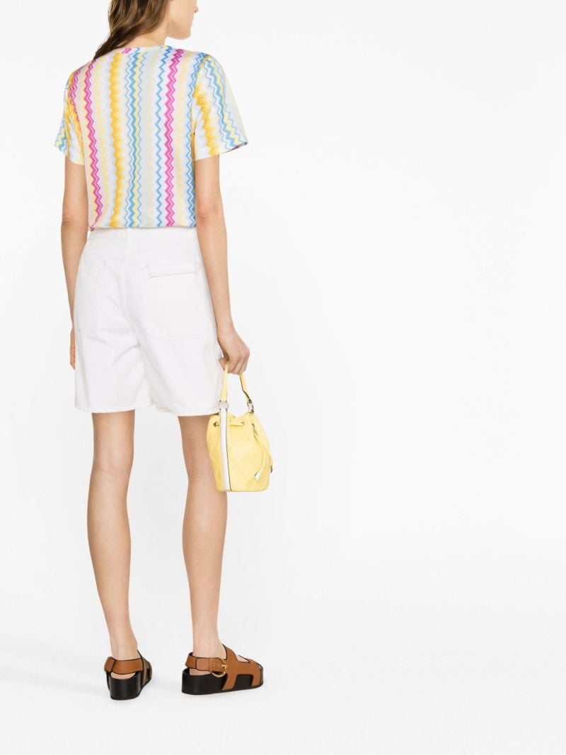 Pink Zig Zag Knit T-shirt