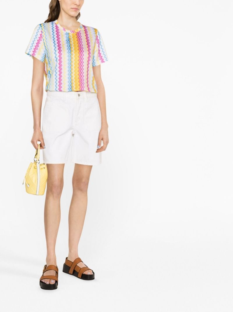 Pink Zig Zag Knit T-shirt