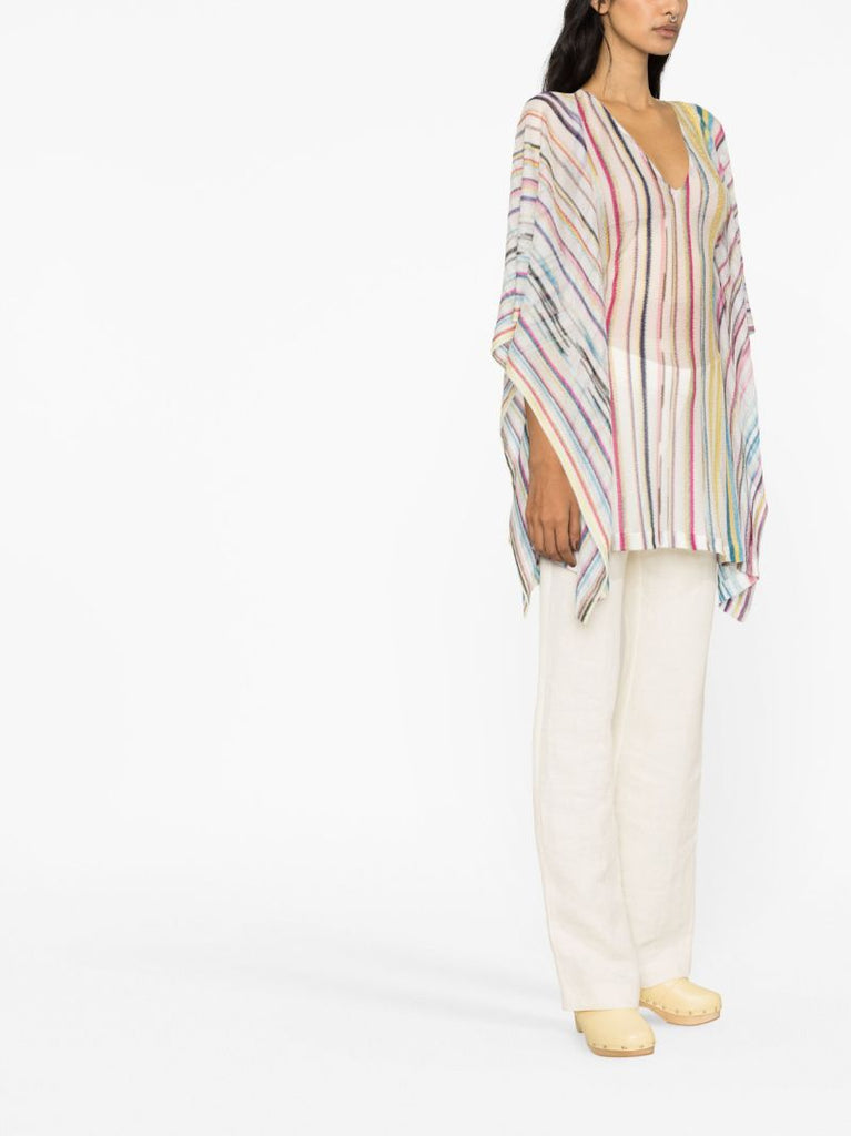 Multicolour Striped Kaftan Top