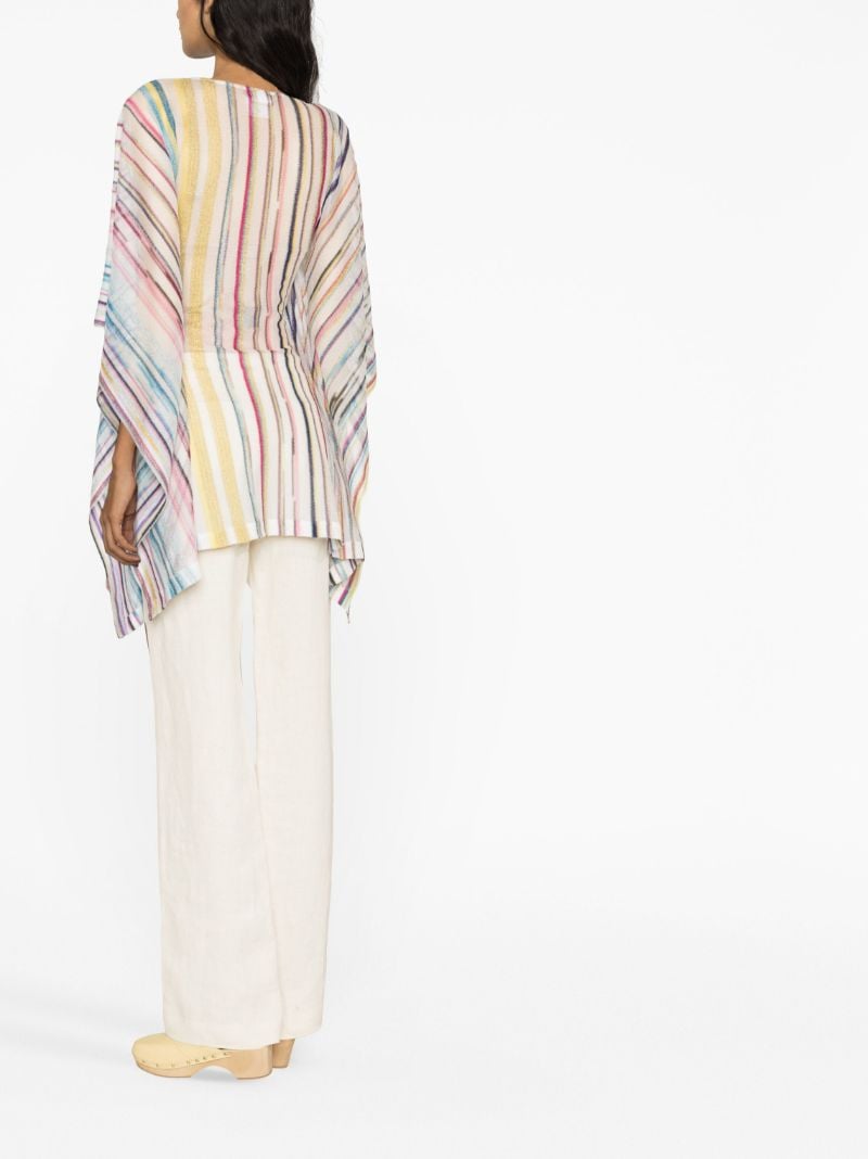 Multicolour Striped Kaftan Top