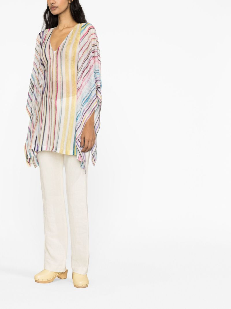 Multicolour Striped Kaftan Top