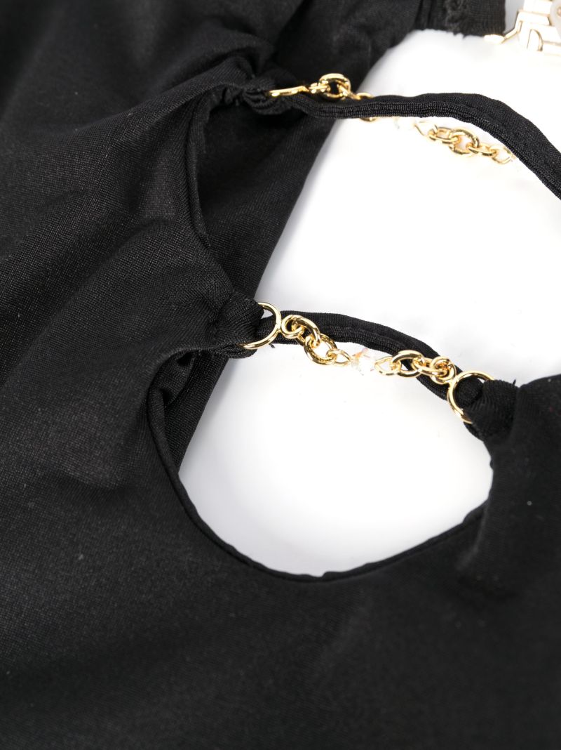 Black Christiana Cut-out Swimsuit
