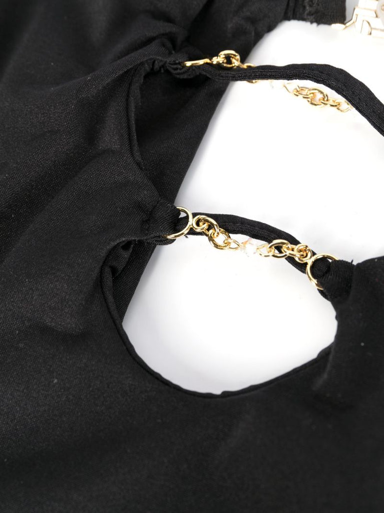 Black Christiana Cut-out Swimsuit
