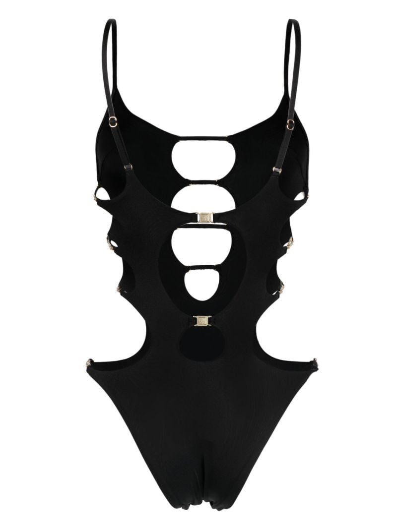 Black Christiana Cut-out Swimsuit