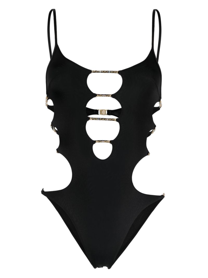 Black Christiana Cut-out Swimsuit