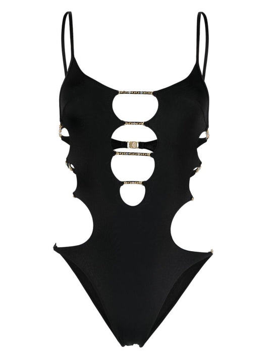 Black Christiana Cut-out Swimsuit
