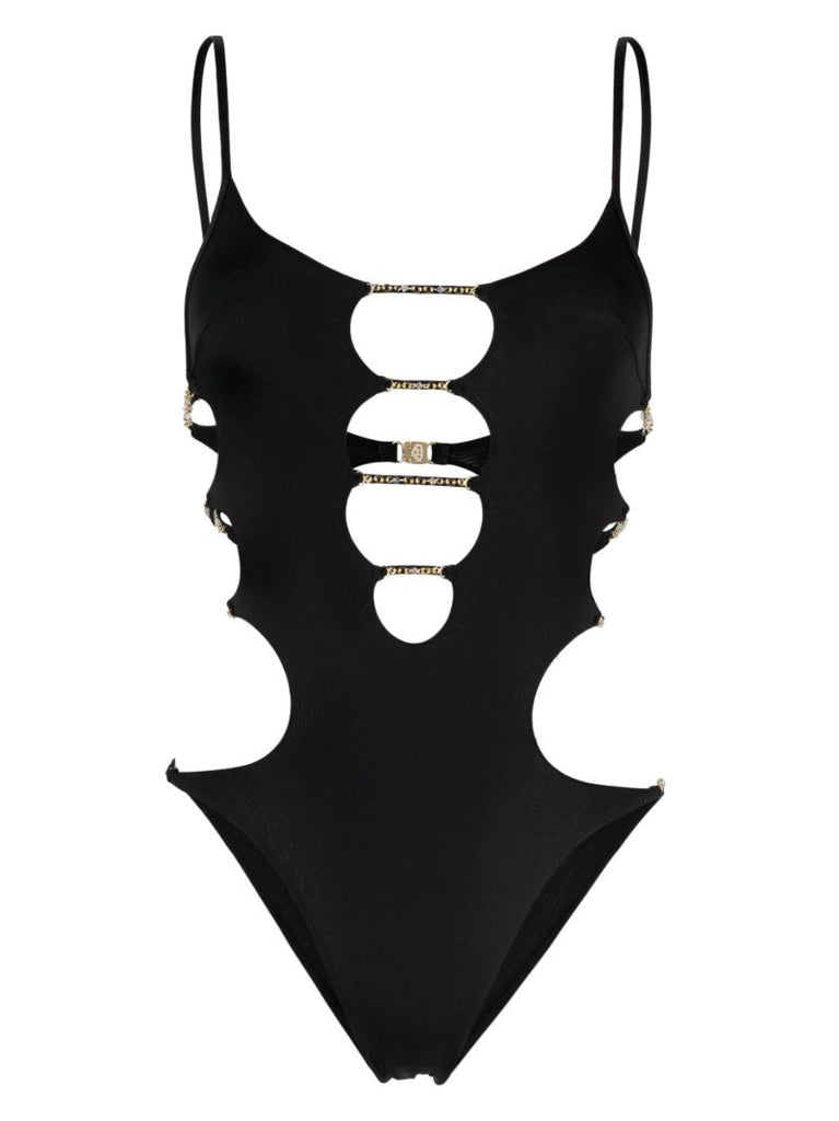 Black Christiana Cut-out Swimsuit