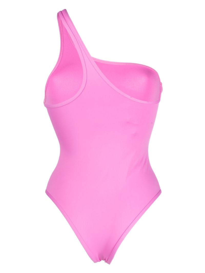 Pink One-shoulder Swimsuit