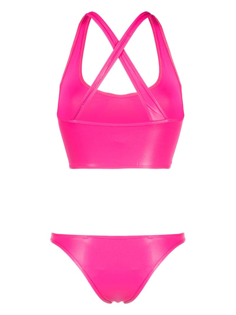 Pink Criss-cross Bikini