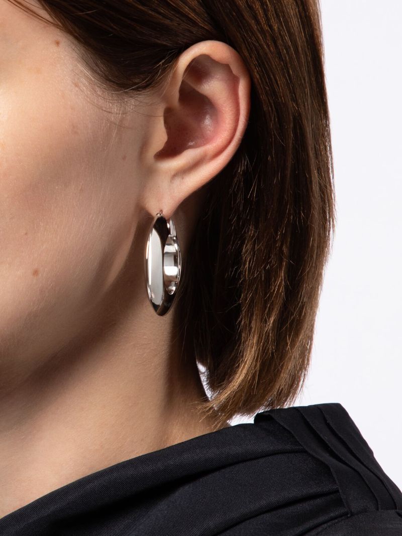 Silver-plated Hoop Earrings