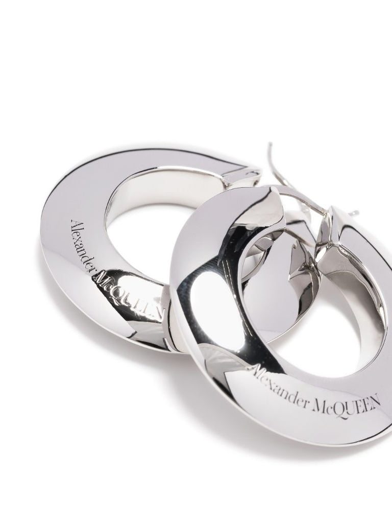 Silver-plated Hoop Earrings