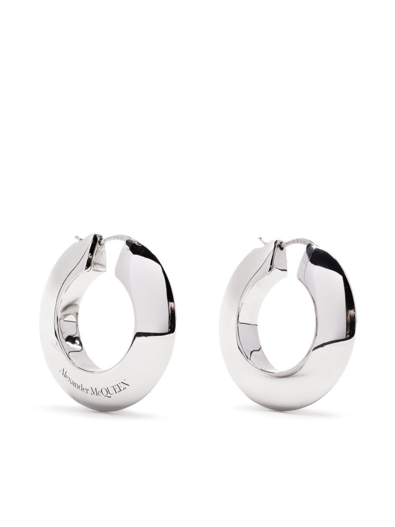 Silver-plated Hoop Earrings