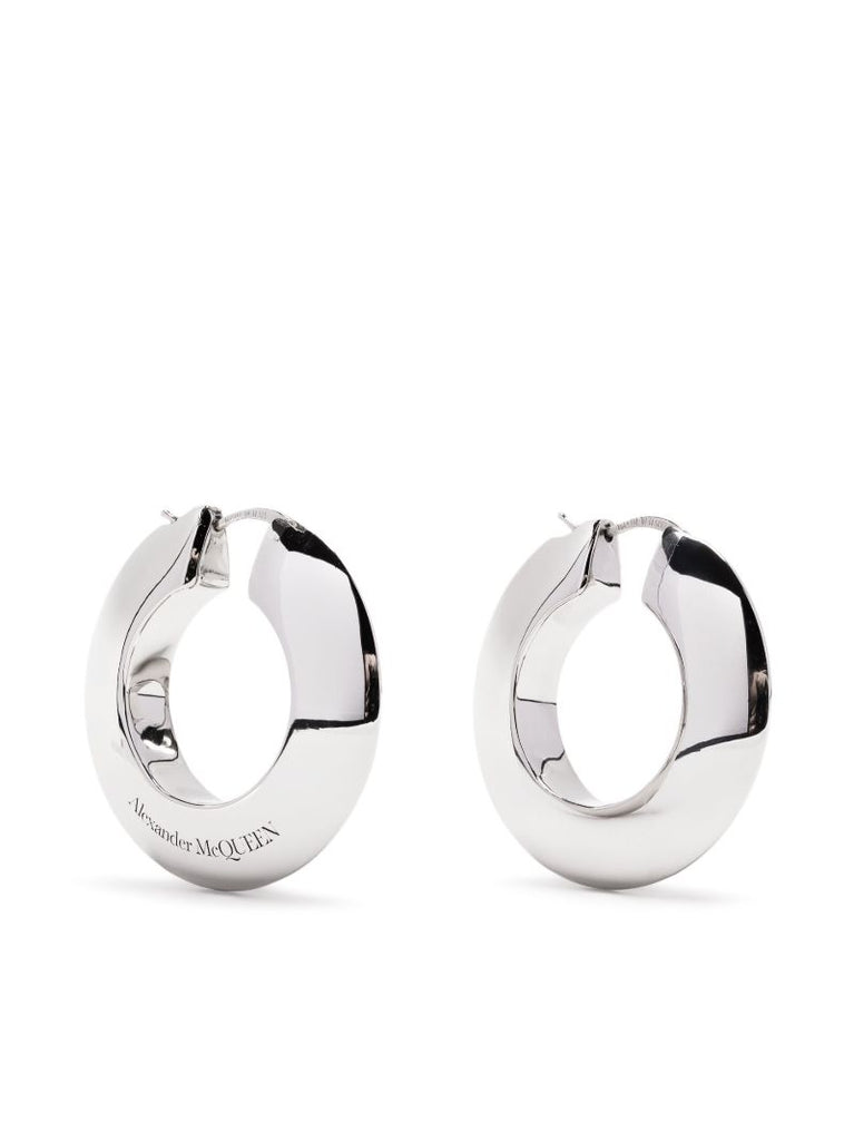 Silver-plated Hoop Earrings