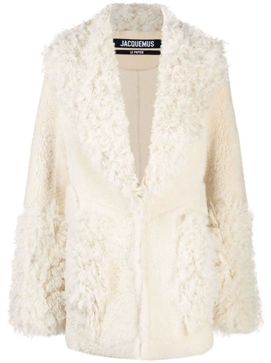 Neutral La Veste Piobbu Shearling Jacket